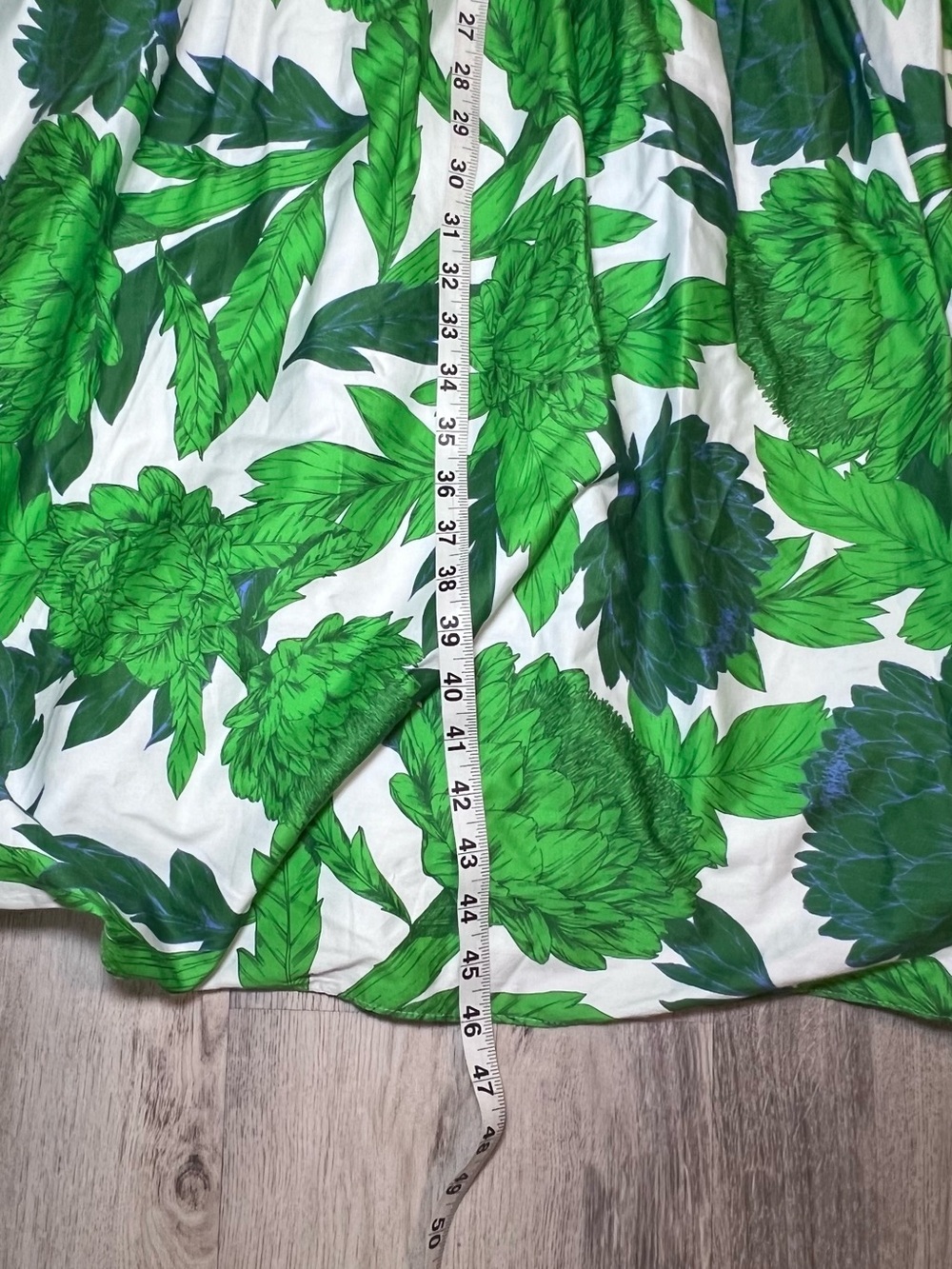 Hyacinth House Green Dandelion Floral Off-The Shoulder Giselle Dress Size M - Picture 12 of 15
